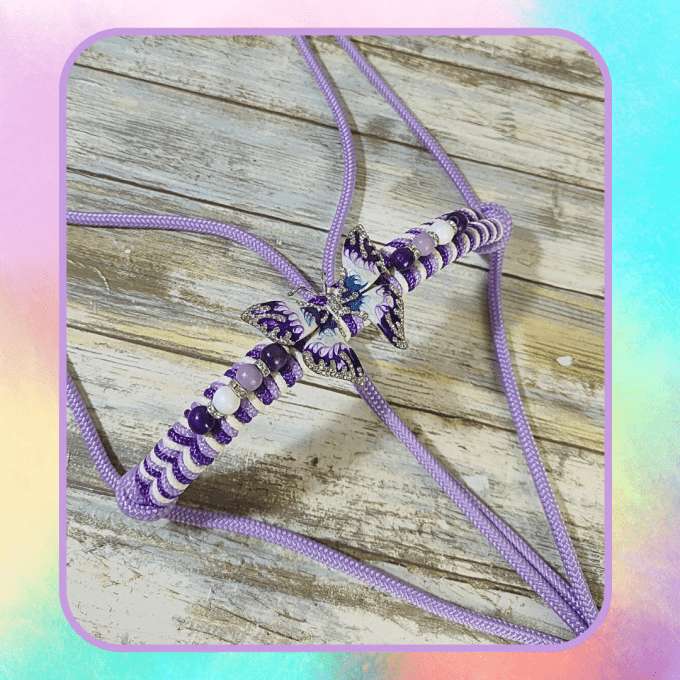 Licol "Fly" lilas taille cob