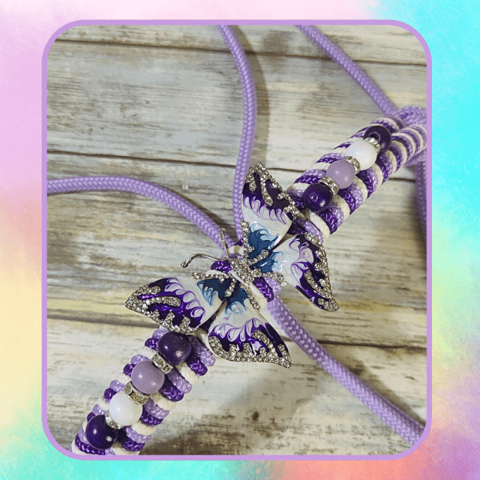 Licol "Fly" lilas taille cob