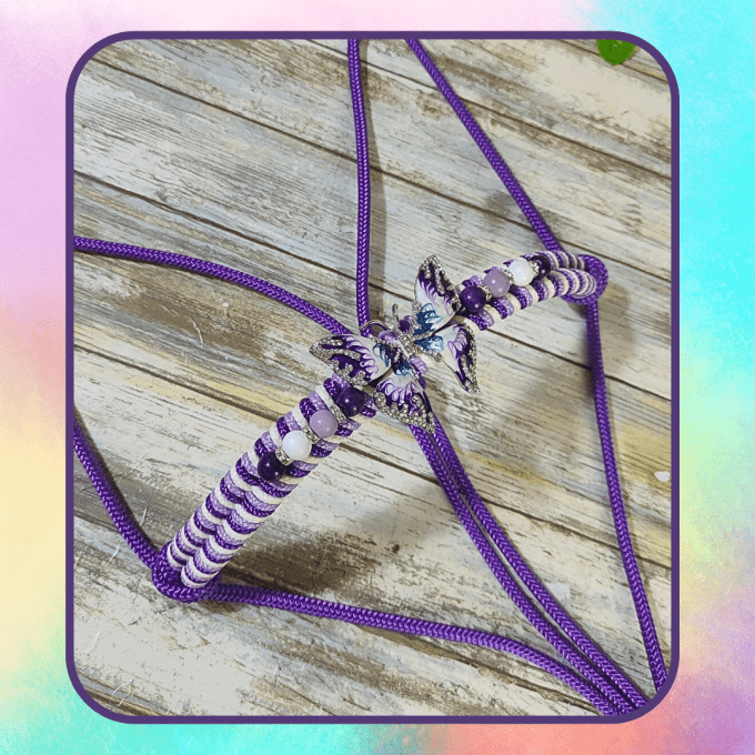 Licol "Fly" violet taille cheval