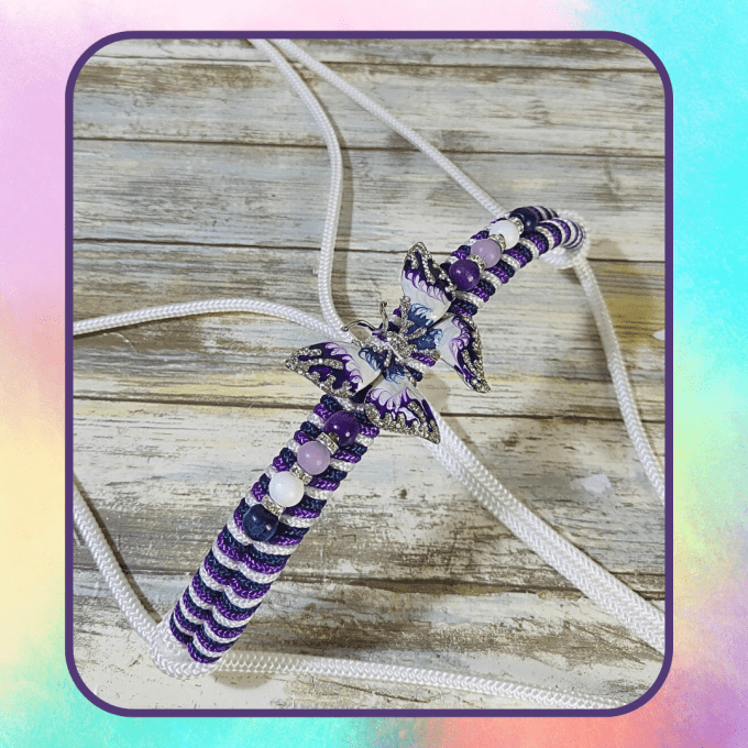 Licol "Fly" blanc taille petit cheval