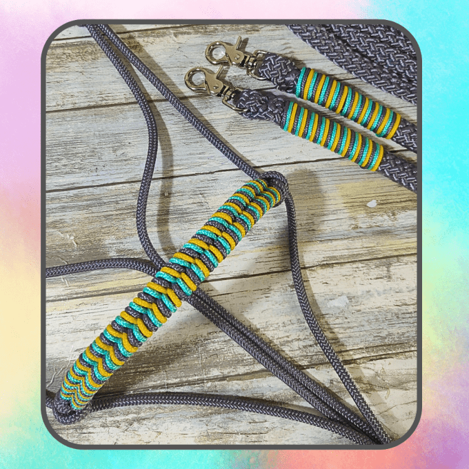 Ensemble gris / menthe / miel taille cob