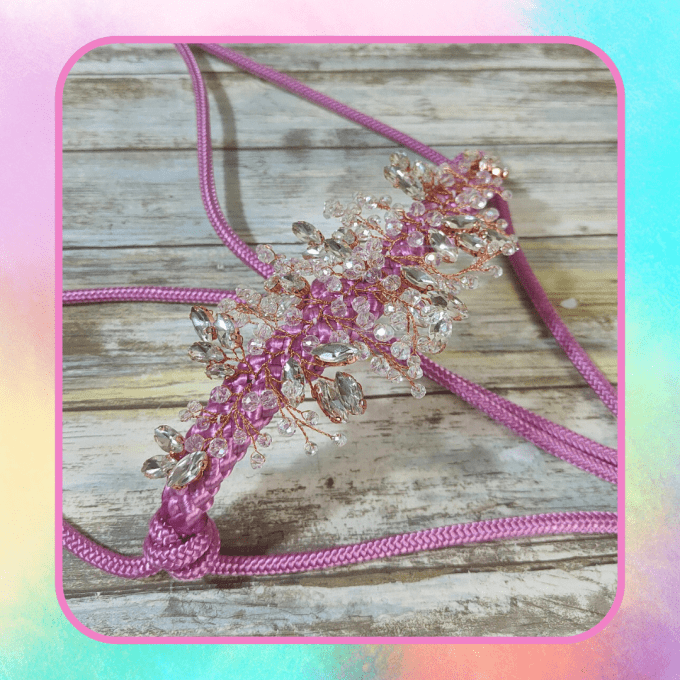 Licol Naiade rose granny taille cob