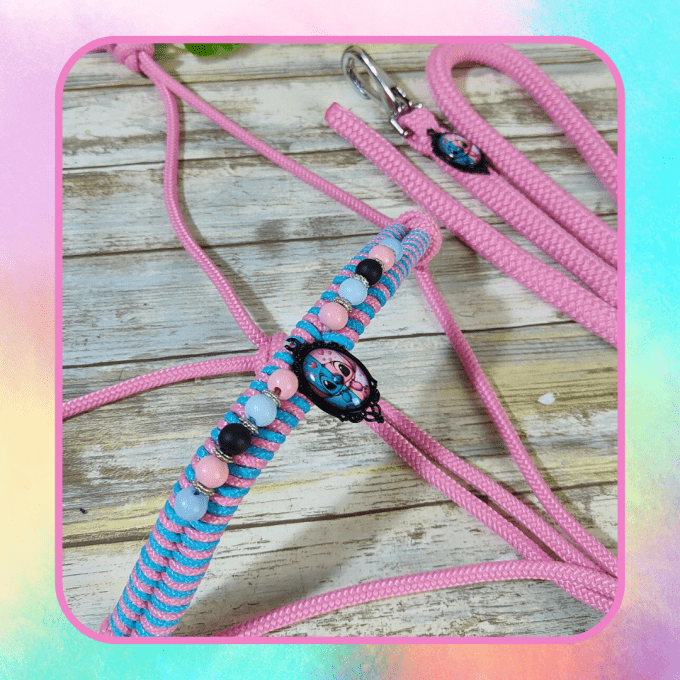 Ensemble rose clair et turquoise taille cob
