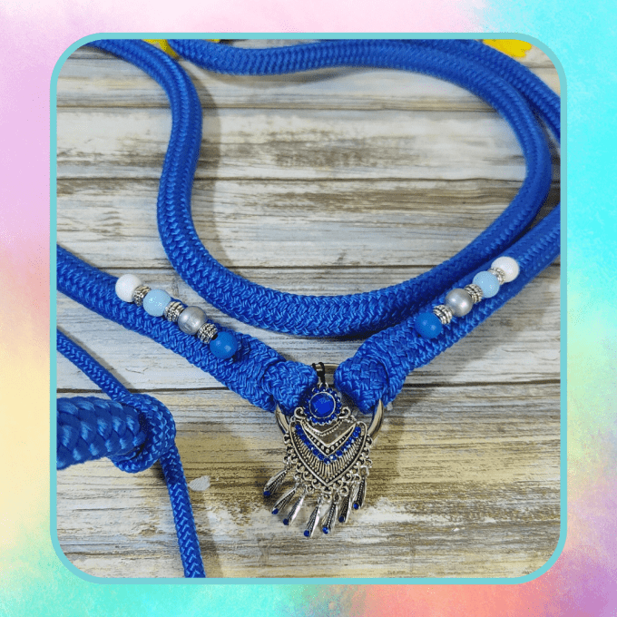 Ensemble Ornella bleu roi taille cheval