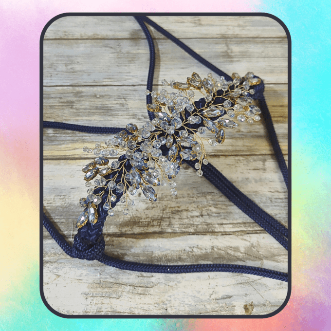 Licol NaIade bleu marine taille cob