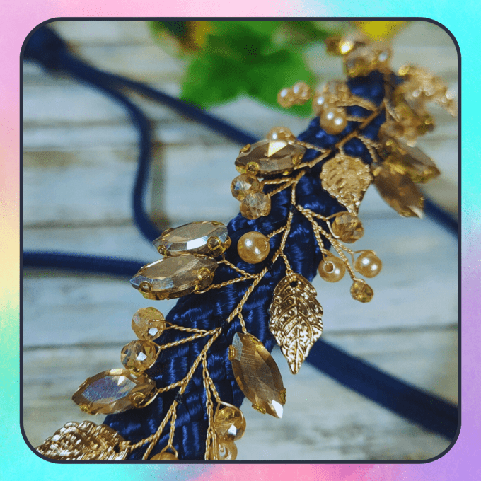 Licol "Freya" bleu marine taille cob