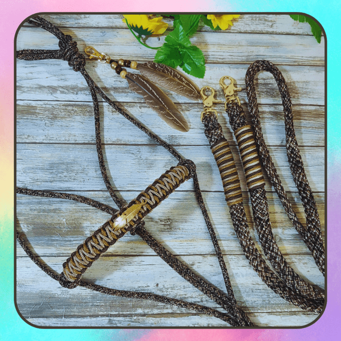 Ensemble "Brun chiné" taille cob