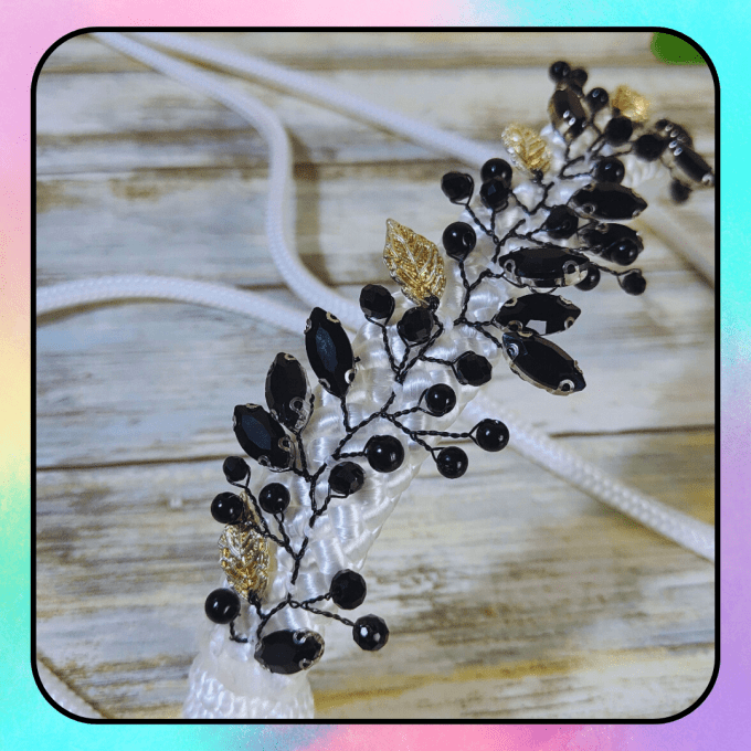 Licol blanc "Freya" taille petit cheval