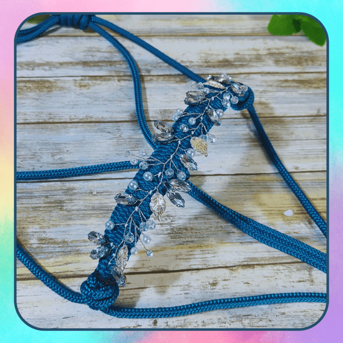 Licol "Freya" aqua taille cob