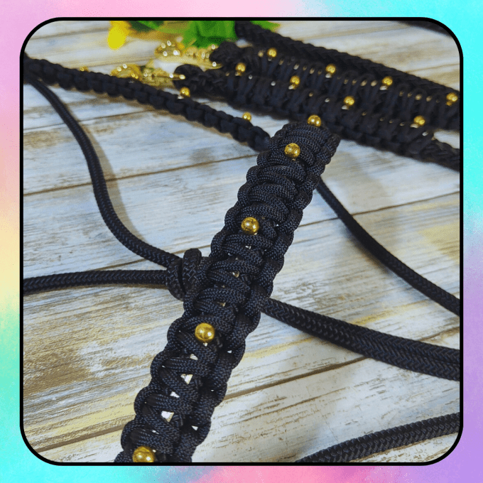 Ensemble "Eclipse" noir/doré taille cob