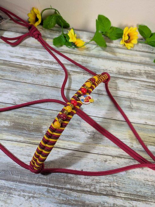 Licol Sorcier rouge taille cheval