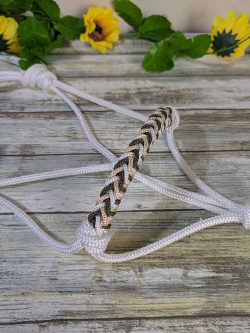 Licol Indigo blanc taille mini shetland