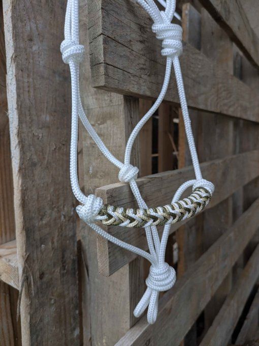 Licol Indigo blanc taille mini shetland