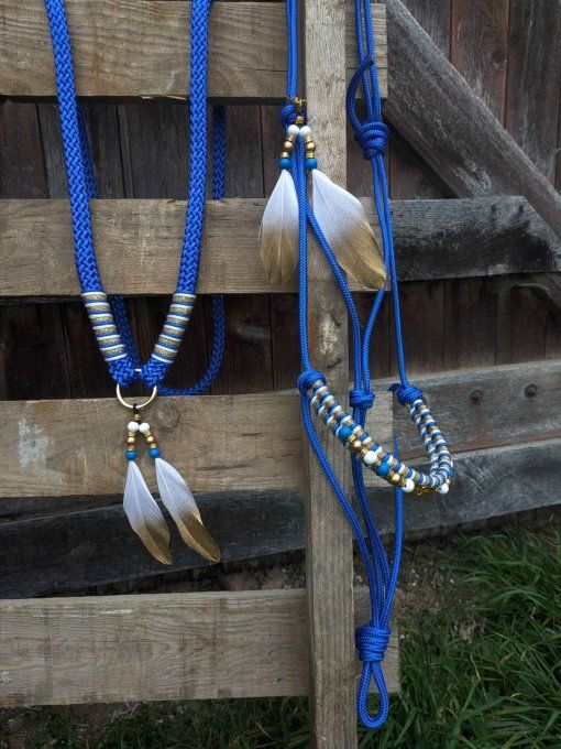 Ensemble bleu roi taille cheval