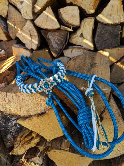 Licol Eniripsa bleu canard (aqua) taille cob