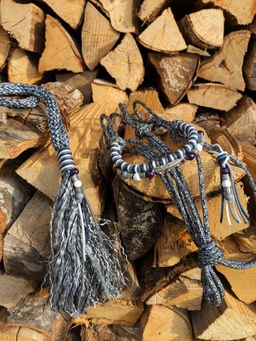 Ensemble gris chiné taille cob