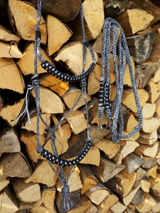 Ensemble gris chiné taille cob