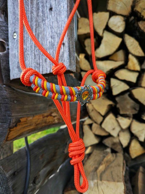 Licol orange taille shetland