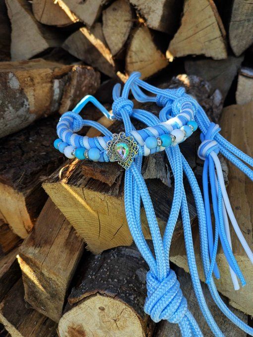 Licol Xenia bleu clair taille cob