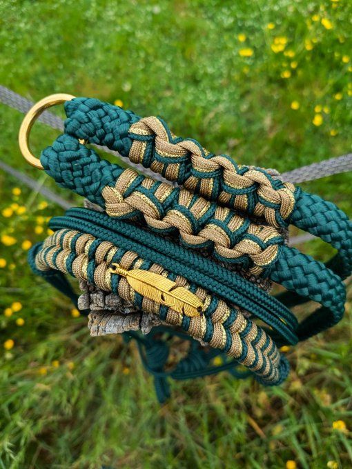 Ensemble vert sapin taille cheval