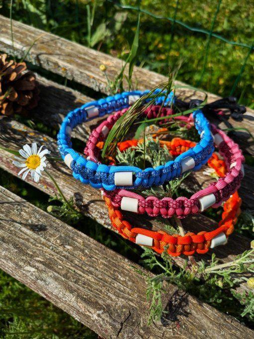 Collier EM en perles céramique pour chien