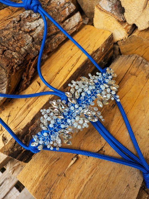 Licol Naiade bleu roi taille cob