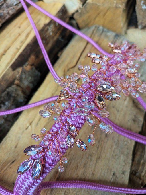 Licol Naiade rose taille cheval