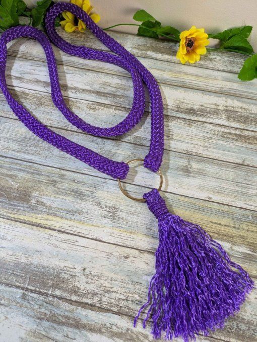Cordelette violette taille cob