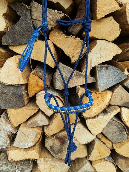 Licol bleu marine taille cob
