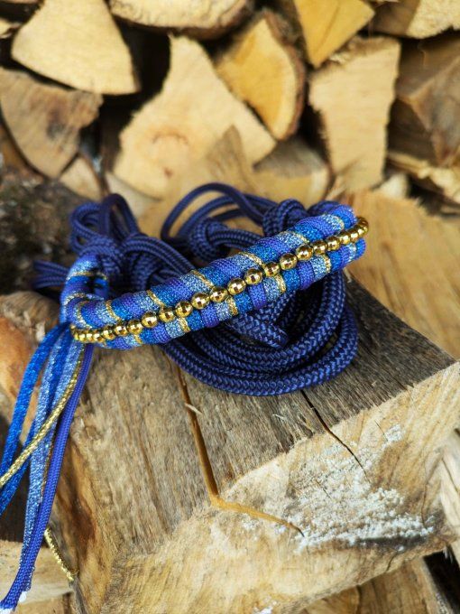 Licol bleu marine taille cob