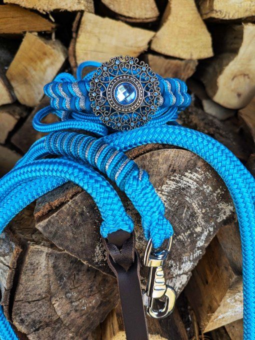 Ensemble bleu océan taille cheval