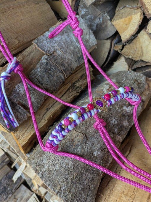 Licol fuchsia taille cob