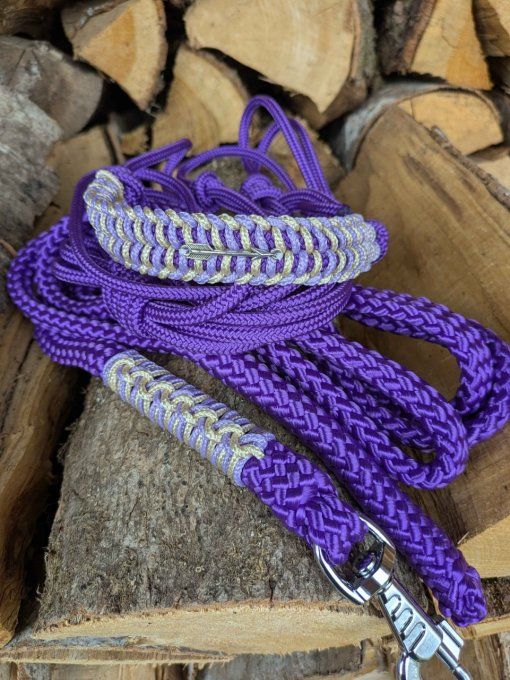Ensemble "Kalipso" violet taille cob
