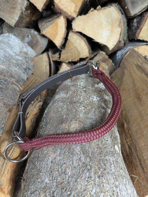 Muserolle side pull bordeaux taille cob