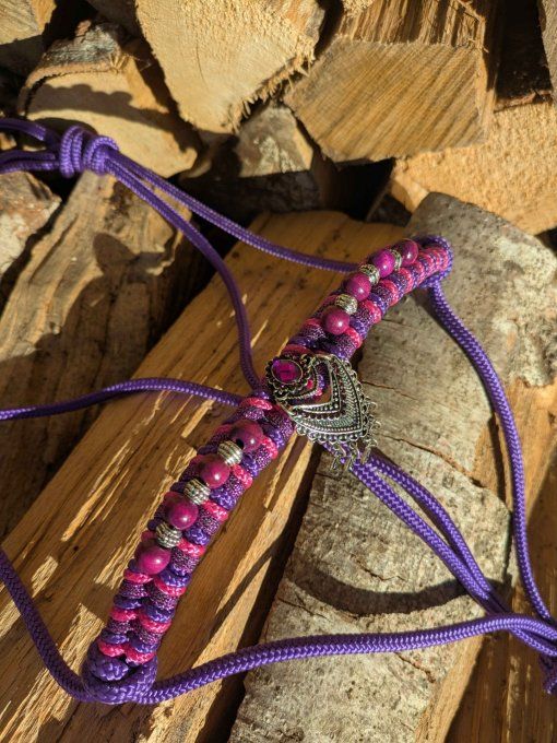 Ensemble violet licol et longe taille cob