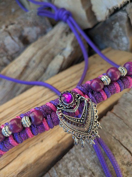 Ensemble violet licol et longe taille cob